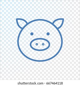  Pig icon Flat.