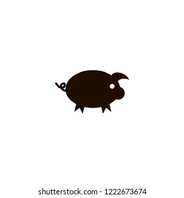 Pig icon. flat design