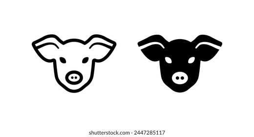 Pig icon. flat illustration of vector icon for web