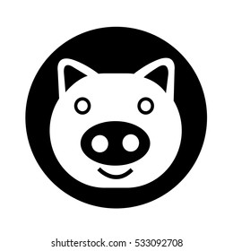 Pig Icon illustration design