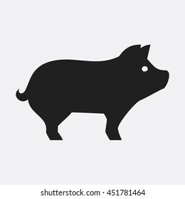 Pig icon illustration isolated vector sign symbol