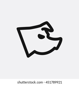 Pig icon illustration isolated vector sign symbol