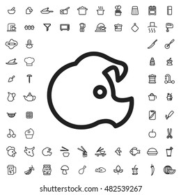 Pig icon illustration isolated vector sign symbol