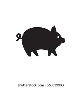 Pig Icon Illustration Isolated Vector Sign Symbol