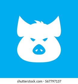 pig icon. illustration isolated vector sign symbol