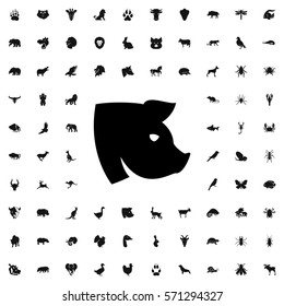 pig icon illustration isolated vector sign symbol