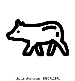 pig icon isolated sign symbol vector illustration - high quality black style vector icons
