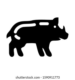 pig icon isolated sign symbol vector illustration - high quality black style vector icons
