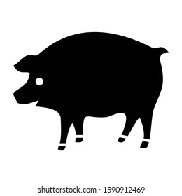 pig icon isolated sign symbol vector illustration - high quality black style vector icons
