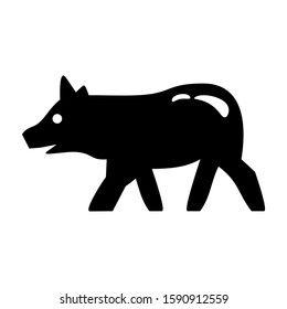 pig icon isolated sign symbol vector illustration - high quality black style vector icons
