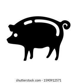 pig icon isolated sign symbol vector illustration - high quality black style vector icons
