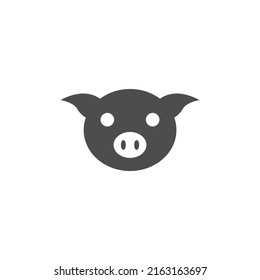 Pig icon logo design concept illustration template vector