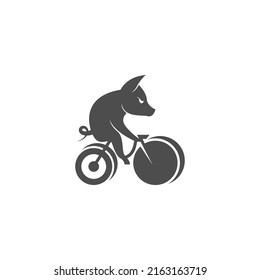 Pig icon logo design concept illustration template vector