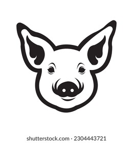 pig icon logo vector design template
