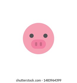 Pig icon on a white background