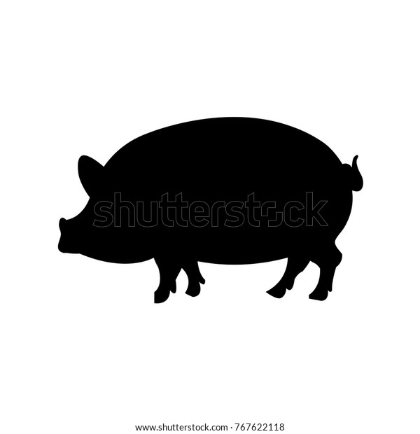 Pig Icon Pig On White Background Icon Vector Illustration