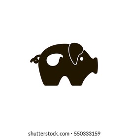 pig icon. sign design