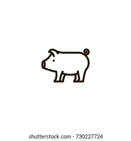 pig icon. sign design