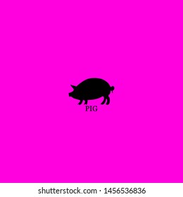 pig icon sign signifier vector