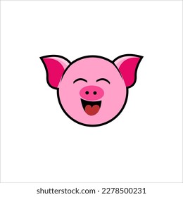 Pig icon is smiling sweetly