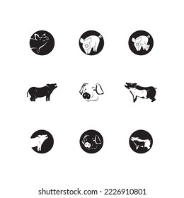 Pig Icon And Symbol Vector Illustration