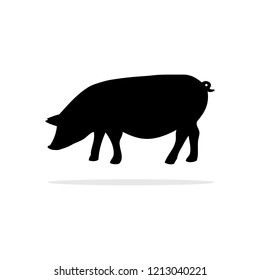 Pig icon. Vector concept illustration for design.