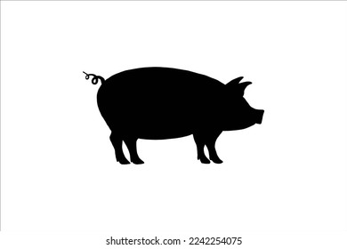 Vektordesign eines Schweinesymbols