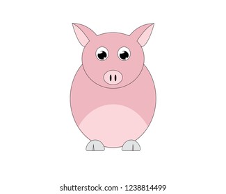 Pig Icon - Vector Illustration