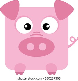 Pig Icon - Vector Illustration