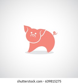 Pig icon - vector illustration