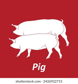 Pig icon vector illustration design