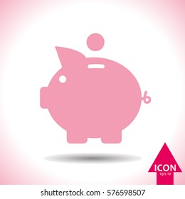 Pig icon. Vector, illustration, eps10.