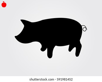 pig, icon, vector illustration eps10