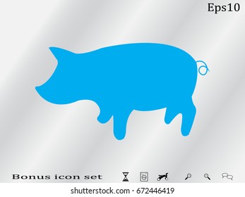 pig, icon, vector illustration eps10
