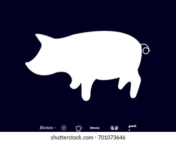 pig, icon, vector illustration eps10