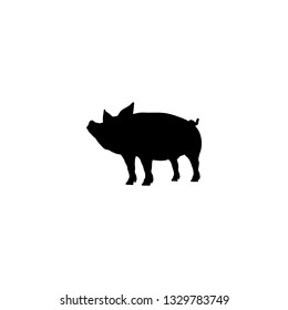 pig icon vector. pig sign on white background. pig icon for web and app