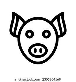 Pig Icon Vector Symbol Design Illustration