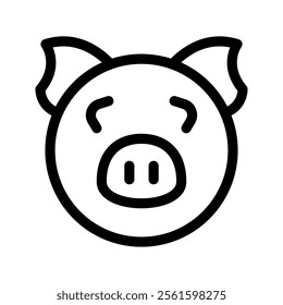 Pig Icon Vector Symbol Design Illustration