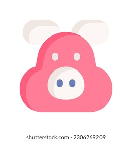 pig icon for your website design, logo, app, UI.