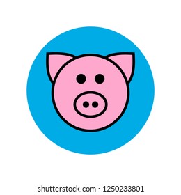 Pig icon.vector illustration