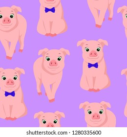 
pig illustration vector pattern