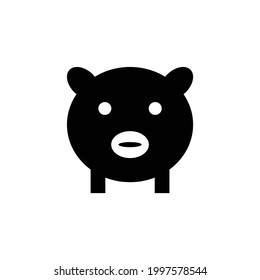 Pig, pig Kasa vector icon, isolated on white background