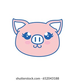 Pig kawaii cartoon