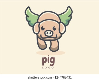 pig logo design