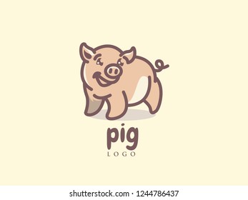 pig logo design