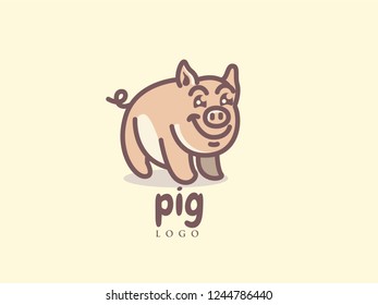 pig logo design