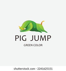 Farbverlauf-Logo des Schweins
