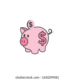 Design des Schweinezeichens - Vektorillustration