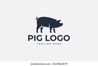 ilustração de vetor de design de logotipo de porco