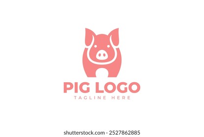 ilustração de vetor de design de logotipo de porco